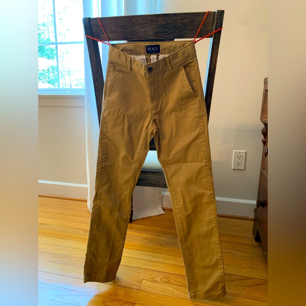 Lot of 2 Children’s place khakis. 10 slim, boys.